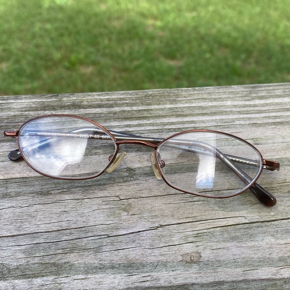 Nine West Dark bronze metallic full rim frames tortoise shell arms - Picture 7 of 8